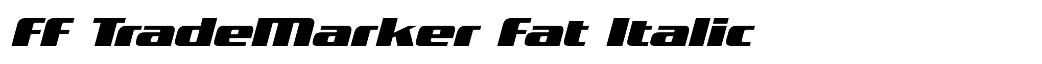 FF TradeMarker Fat Italic image